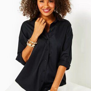 Lilly Pulitzer Stevey Relaxed Long Sleeve Button-down Top